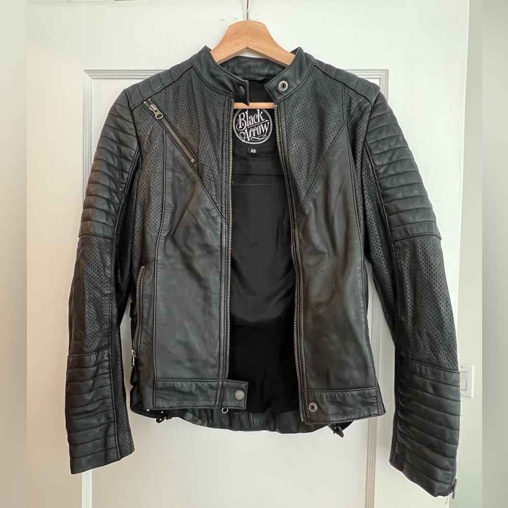 Black Arrow Wild and Free Motorcycle Jacket Xs